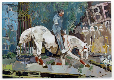Dougal McKenzie: Return of the native (a source of light), 154 x 220.5 cm, oil on linen, 2008/09; courtesy the artist and the Third Space Gallery